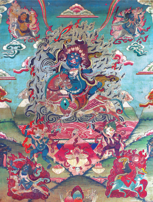清‧吉祥天母怒像唐卡