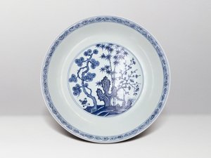 明成化‧青花松竹梅紋大盤