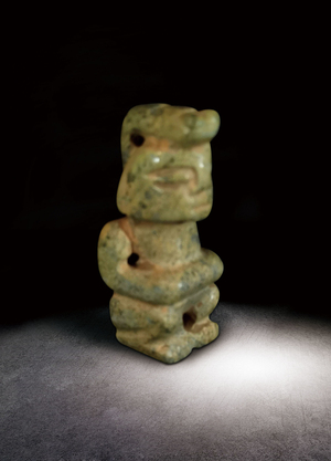 中古‧生坑蛇型冠蹲坐式玉貴人