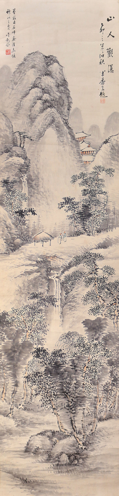 吳觀岱‧山人觀瀑